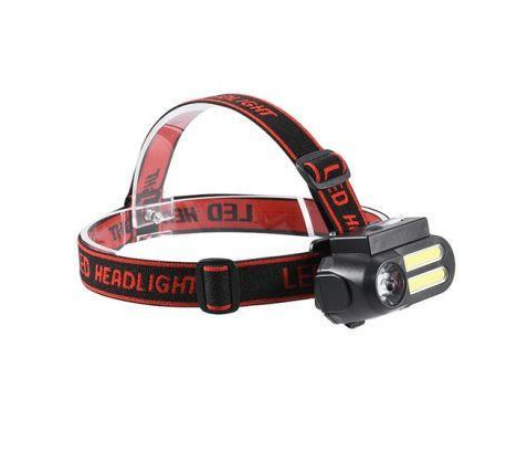 Лихатр мини налобный на 18650 BL-611 XPE+COB (670)