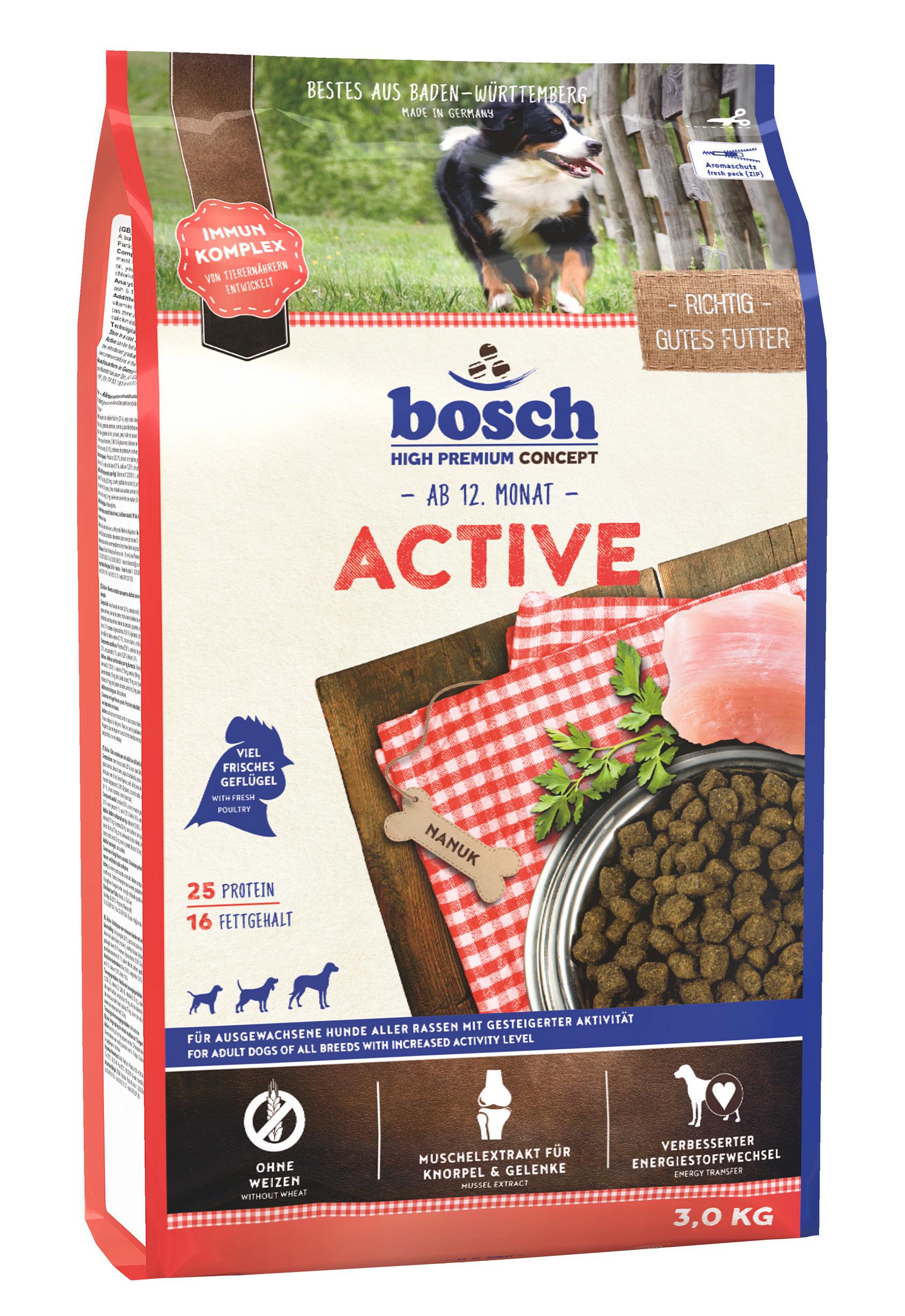 Сухой корм для собак Bosch Active 3 кг