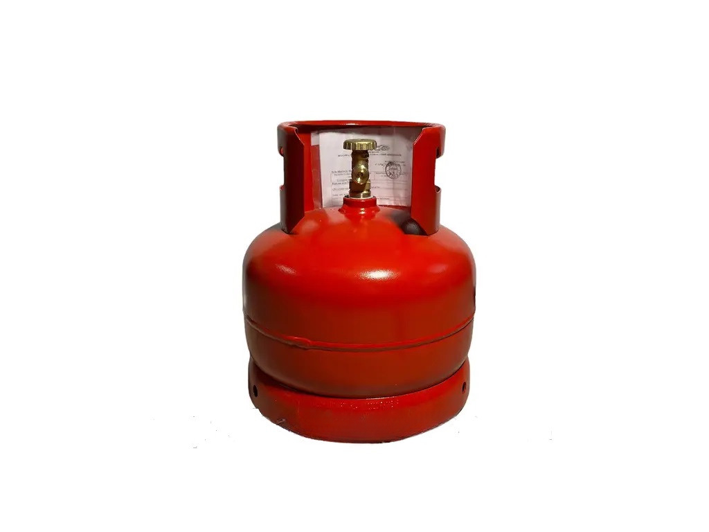 Балон газовий з латунним краном для зберігання зрідженого пропану/бутану і їх сумішей 12,3 л Червоний (11972js) Балон газовий з латунним краном для зберігання зрідженого пропану/бутану і їх сумішей 12,3 л Червоний (11972js)