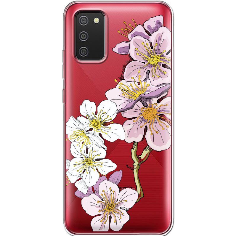 Чехол BoxFace Samsung A025 Galaxy A02S Cherry Blossom Прозрачный силикон (41511-cc4-41511)