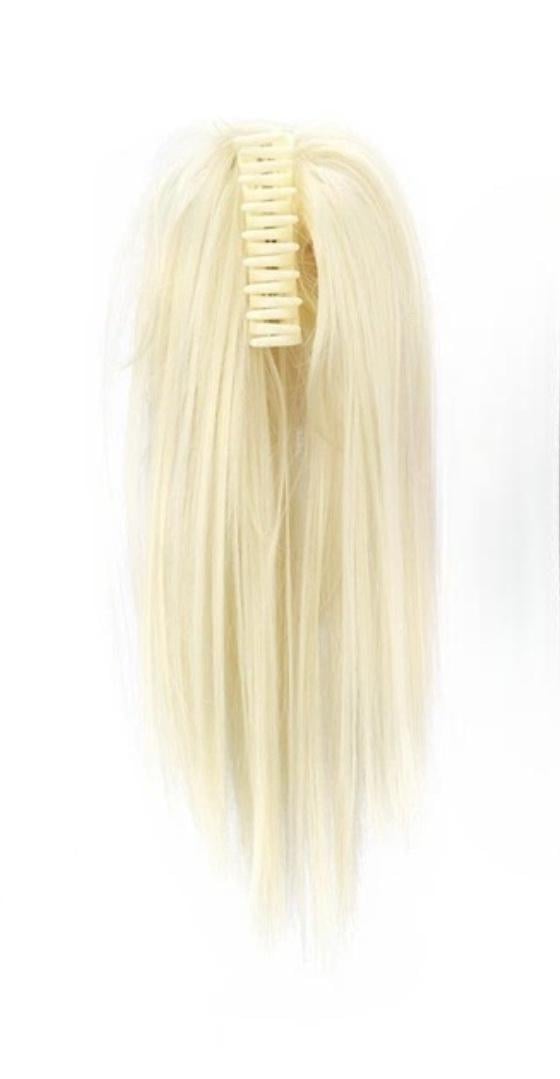 Хвост искусственный на крабике 40 см цвет 613 Светлый блонд (2798401105)