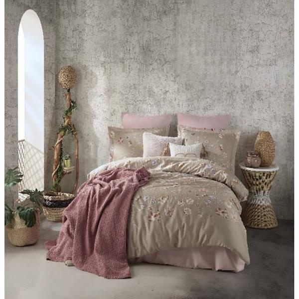 Комплект постельного белья Prima Casa Rosabella pink сатин евро