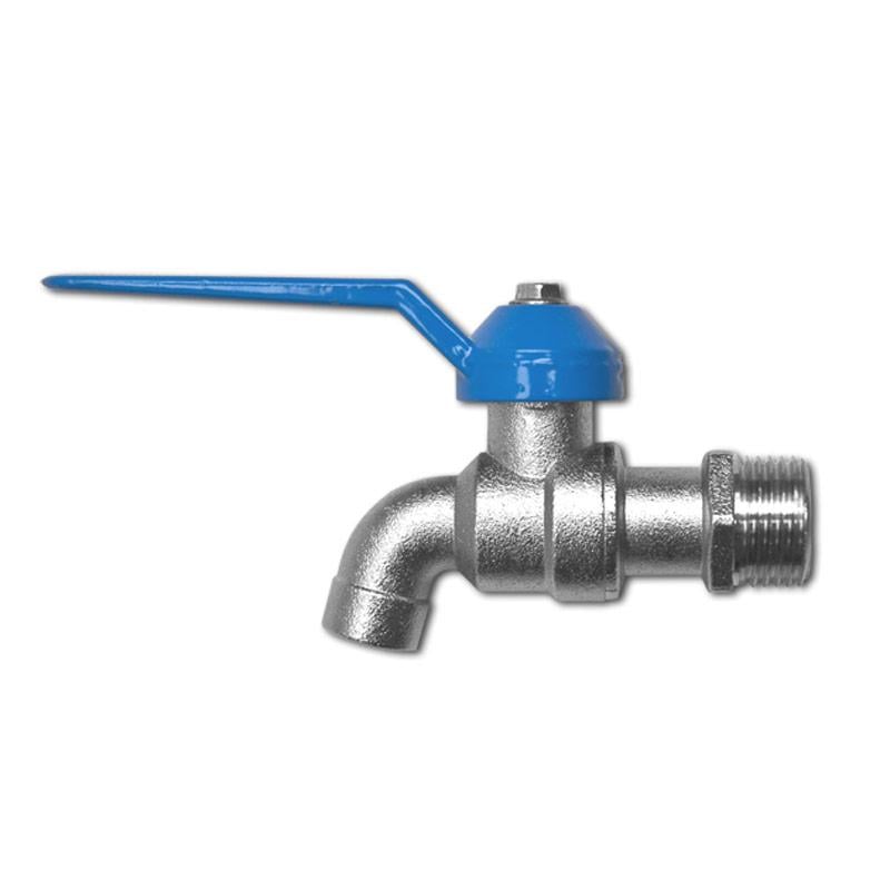 Кран 1/2" РЗ цинковый никелированный (GKK0612Z)