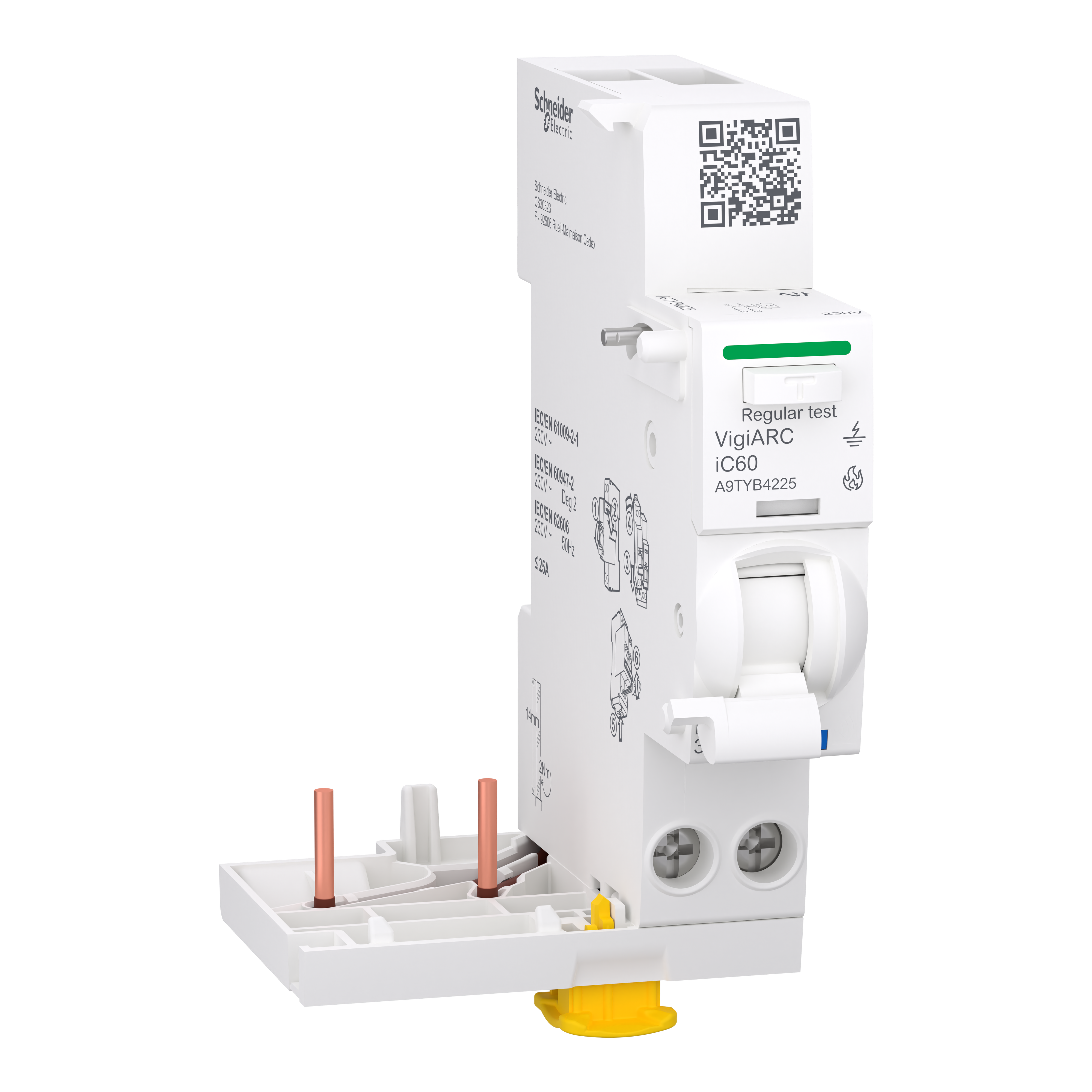 Блок захисту від дугового замикання Schneider Electric Vigi ARC iC60 2P 25A 30мА тип A-SI (A9TYB4225)