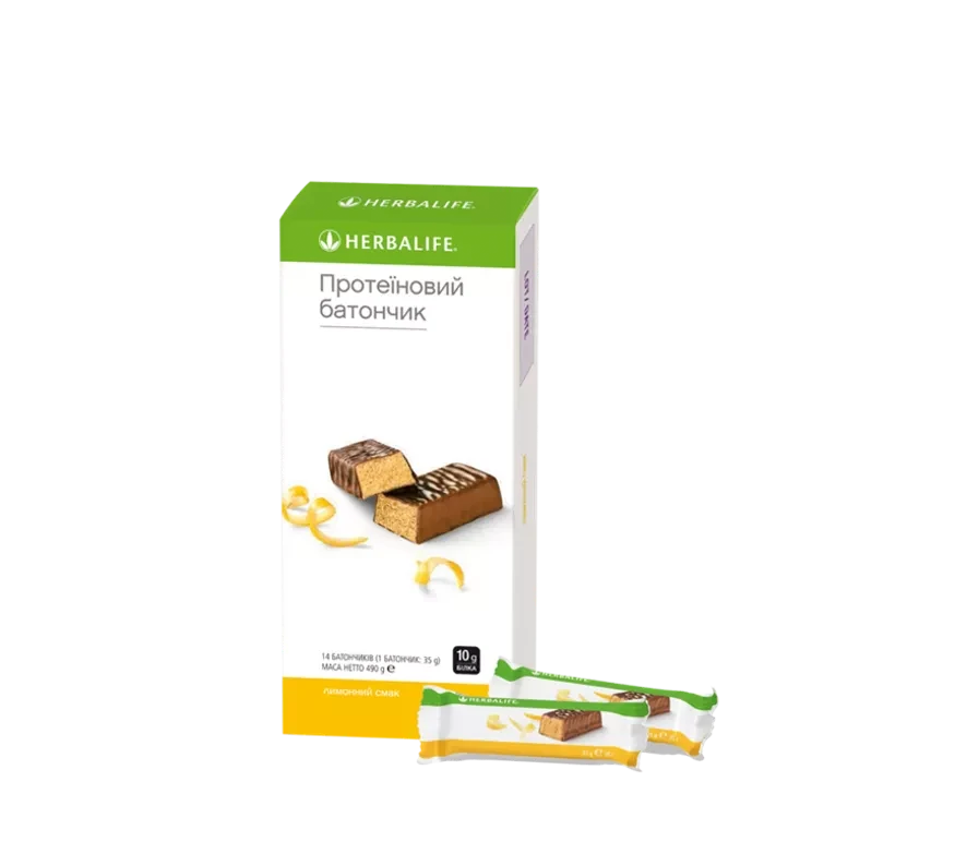 Батончики протеиновые со вкусом лимона Гербалайф herbalife