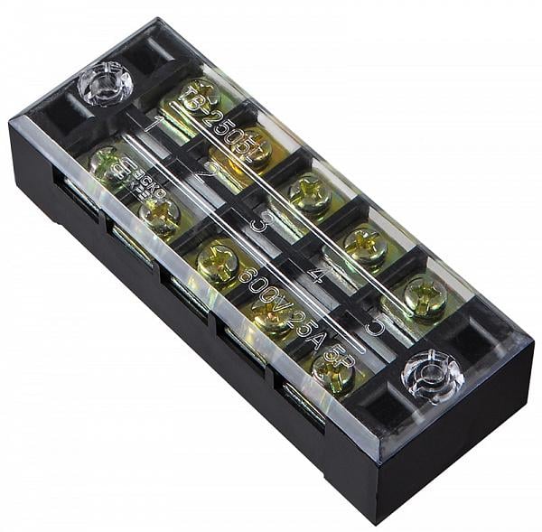 Колодка клеммная в корпусе АСКО-Укрем TB2505 5P 25A 600V (A0130050009)