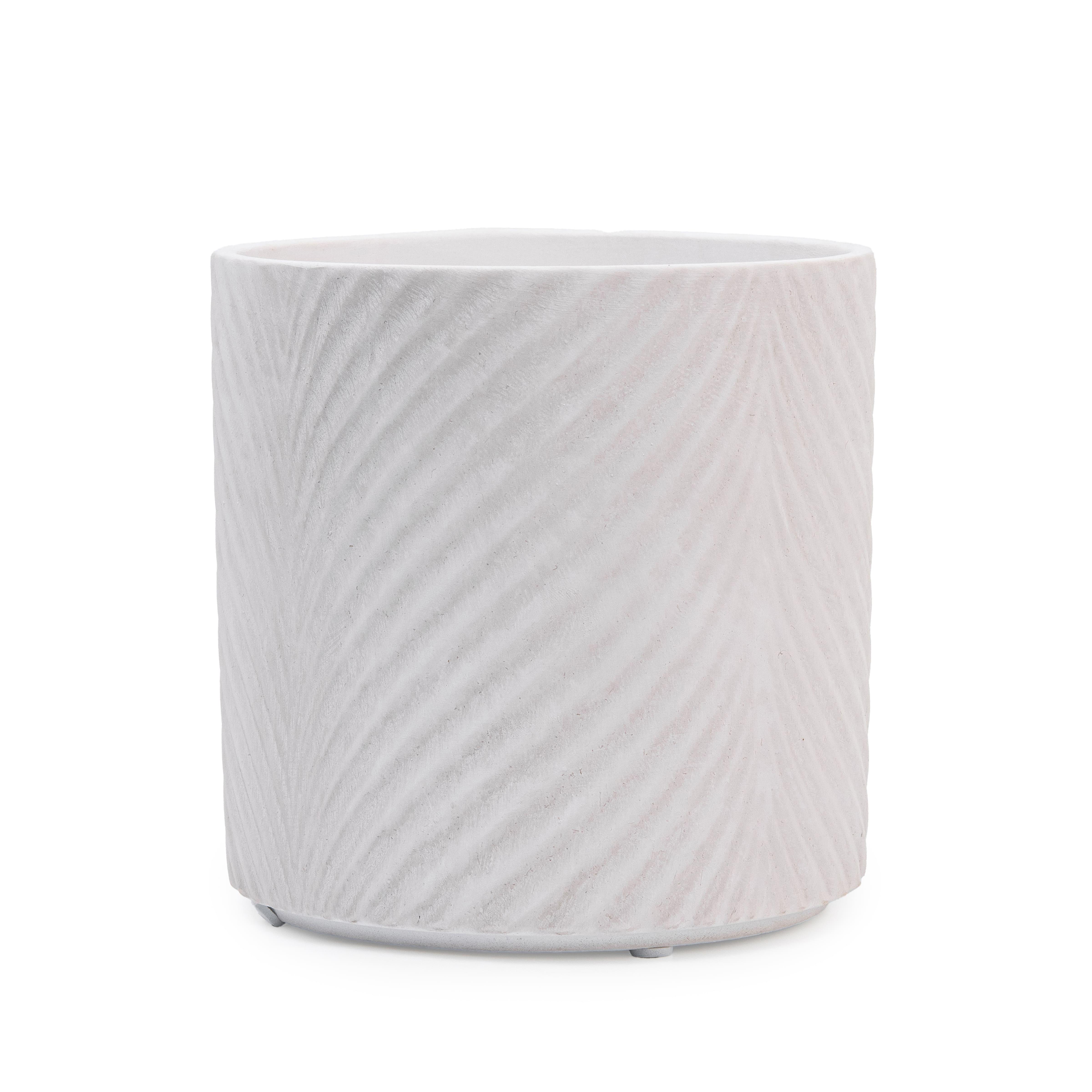 Кашпо для квітів керамічне elemi Листок круглий 1,3 л Білий (УТ-00094978) - фото 1 Кашпо для квітів керамічне elemi Листок круглий 1,3 л Білий (УТ-00094978) - фото 1