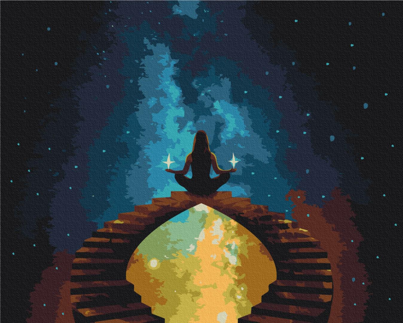 Картина по номерам Brushme Гармония с космосом 48x60 см (BS52572L)