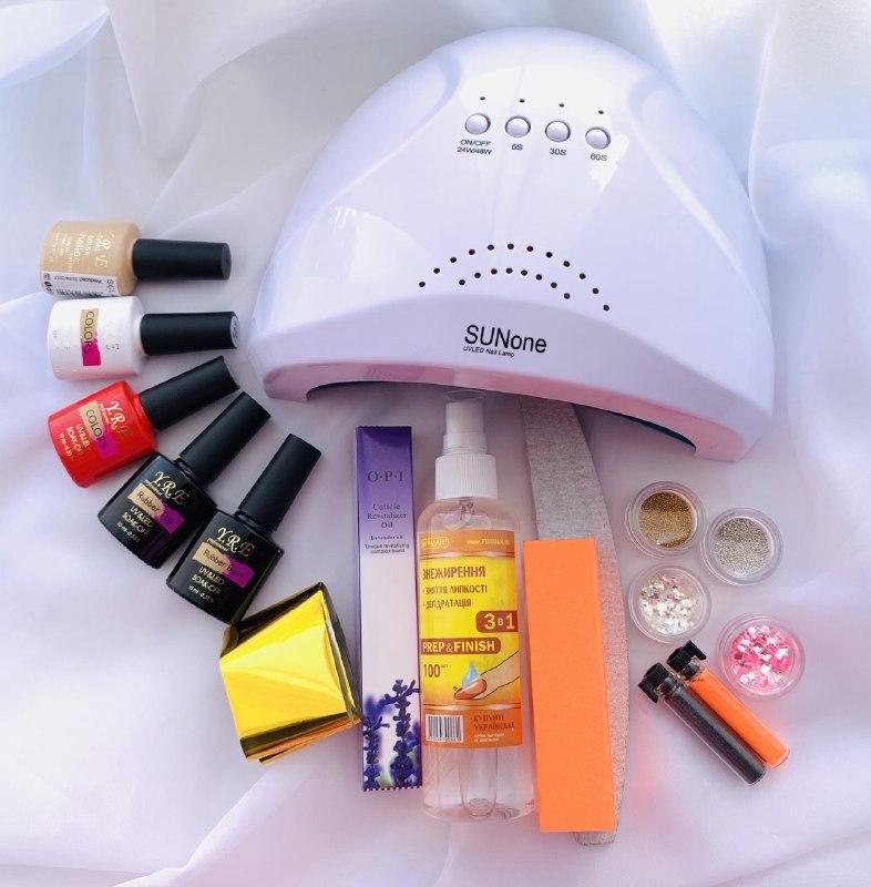 Набор для маникюра Super Sun с лампой Sun One/материалами и декором - фото 2 Набор для маникюра Super Sun с лампой Sun One/материалами и декором - фото 2