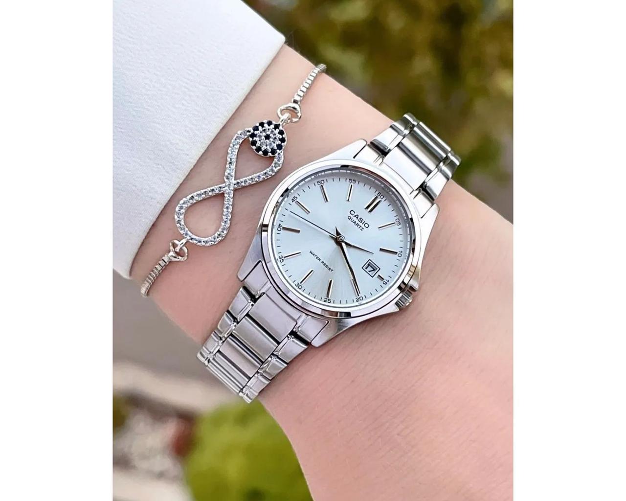 Наручний годинник жіночий Casio LTP-1183A-7ADF d 28 мм Срібний/Сірий циферблат (2461198024) - фото 3 Наручний годинник жіночий Casio LTP-1183A-7ADF d 28 мм Срібний/Сірий циферблат (2461198024) - фото 3