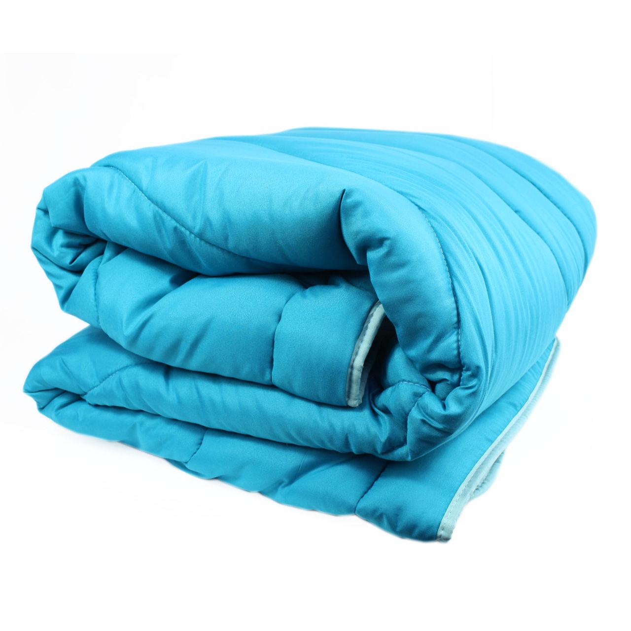 Одеяло силиконовое микрофибра Эней-плюс 0083 евро Бирюзовый