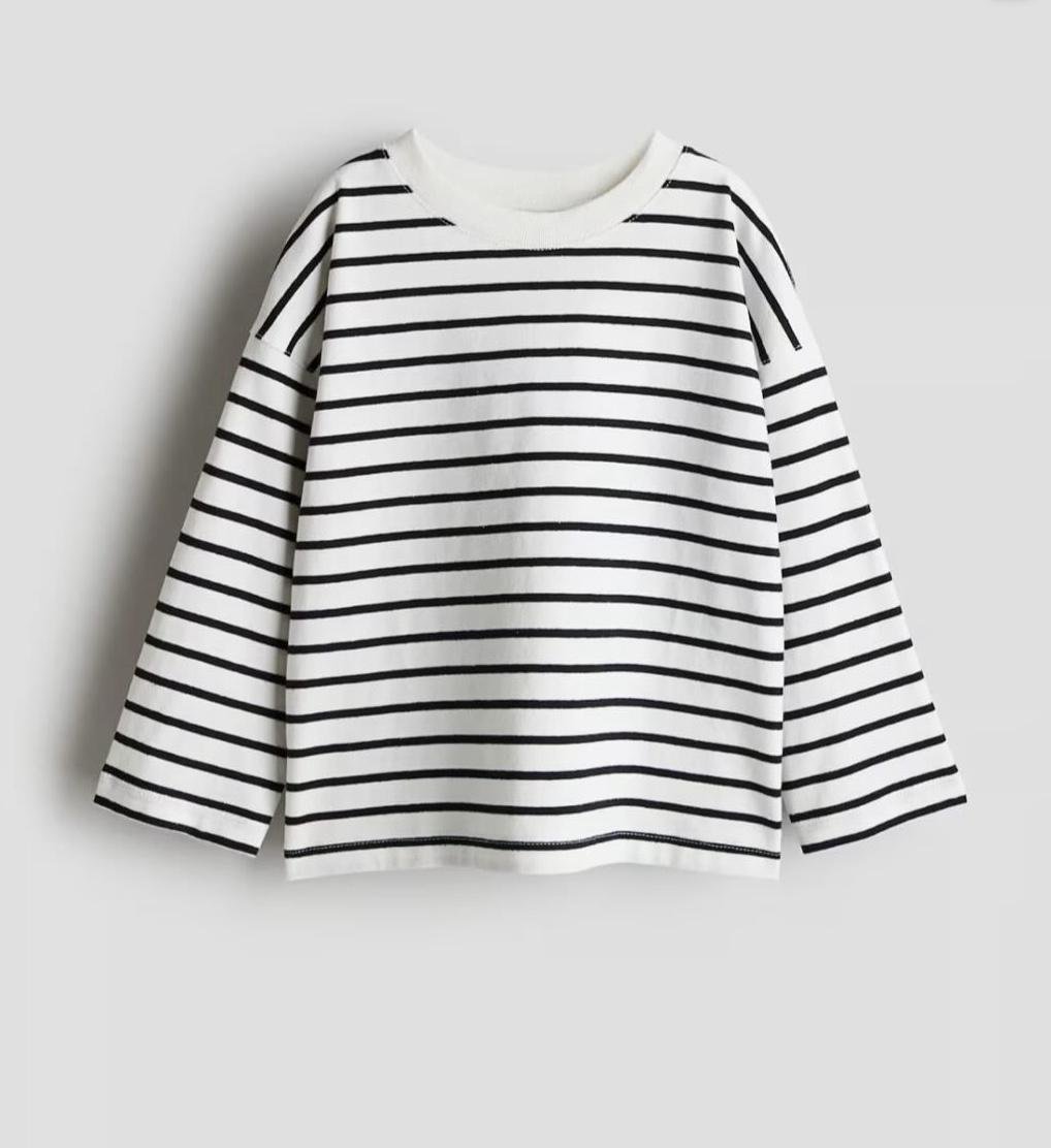 Лонгслив детский H&M 122-128 см Белый (67)