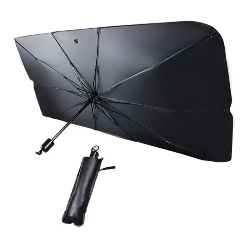 Штора автомобильная солнцезащитная Rias Car Umbrella на лобовое стекло 135x75 см Black (3_04550)