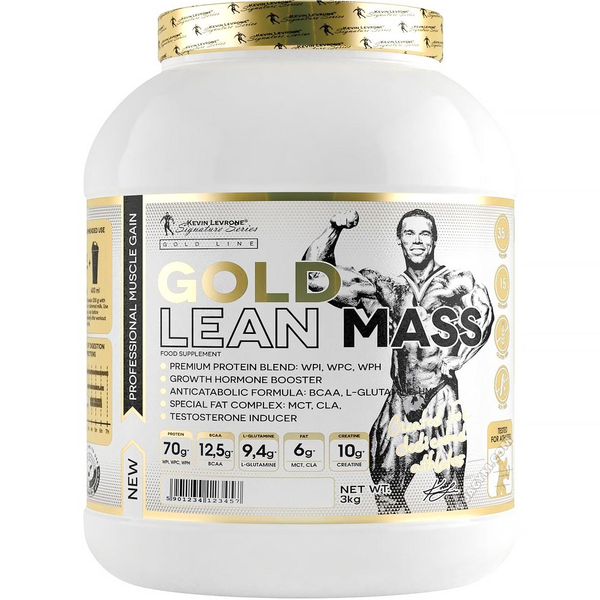 Гейнер Gold Lean Mass Strawberry 3000 g