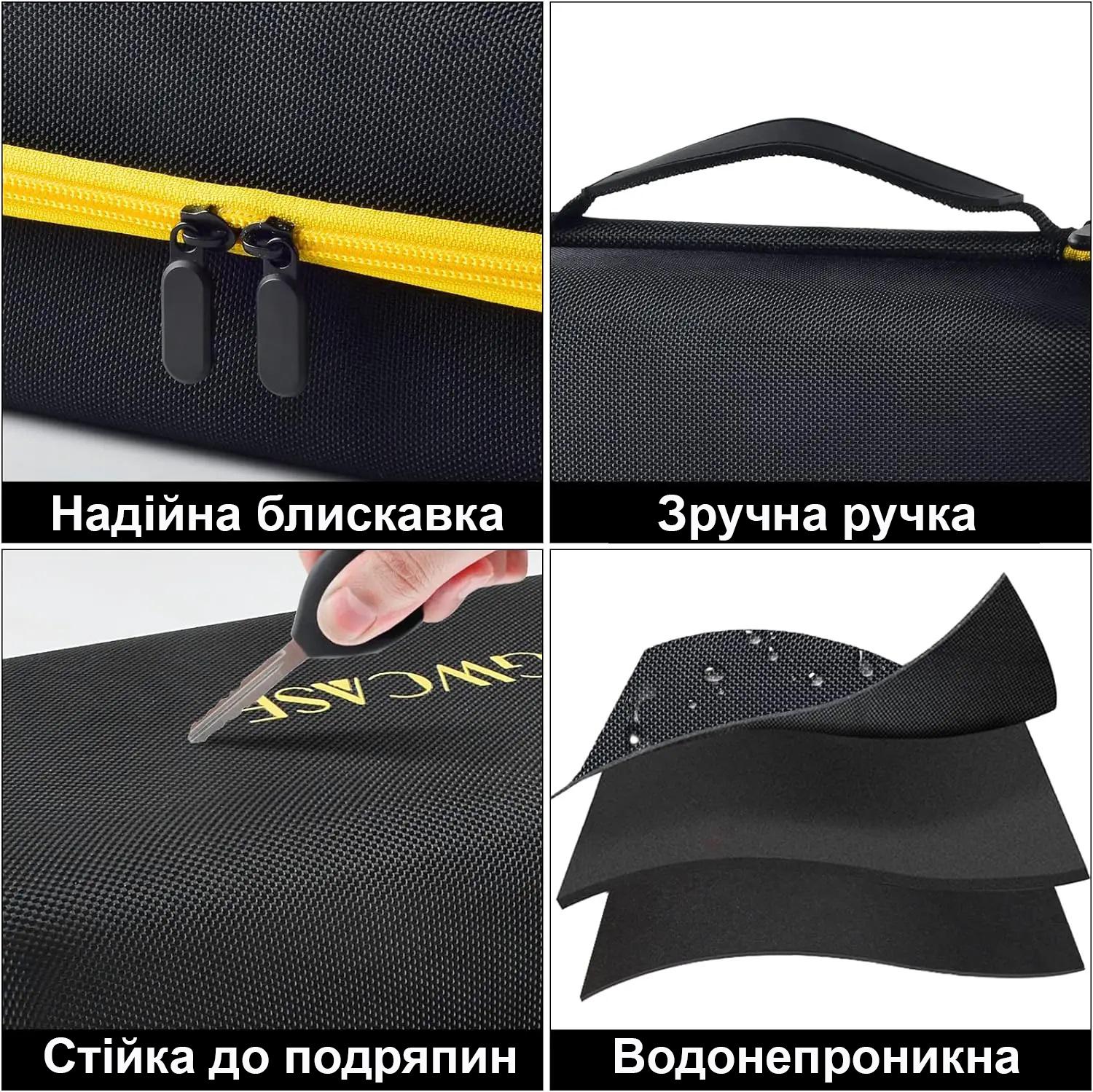 Сумка для принтера етикеток Brady BMP21/M210 26x13,5x11 см Чорно-жовтий (900335) - фото 4