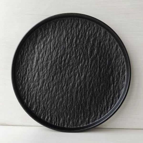 Тарелка обелиск 21х2,2 см Черный (102-674)