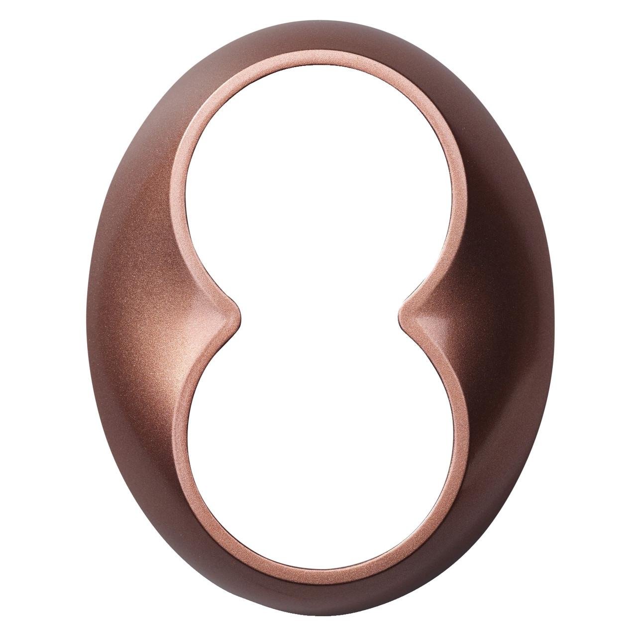 Рамка для подвійної розетки Schneider Electric Renova PC/ABS 105x83x14 мм Мідний (WDE011451)