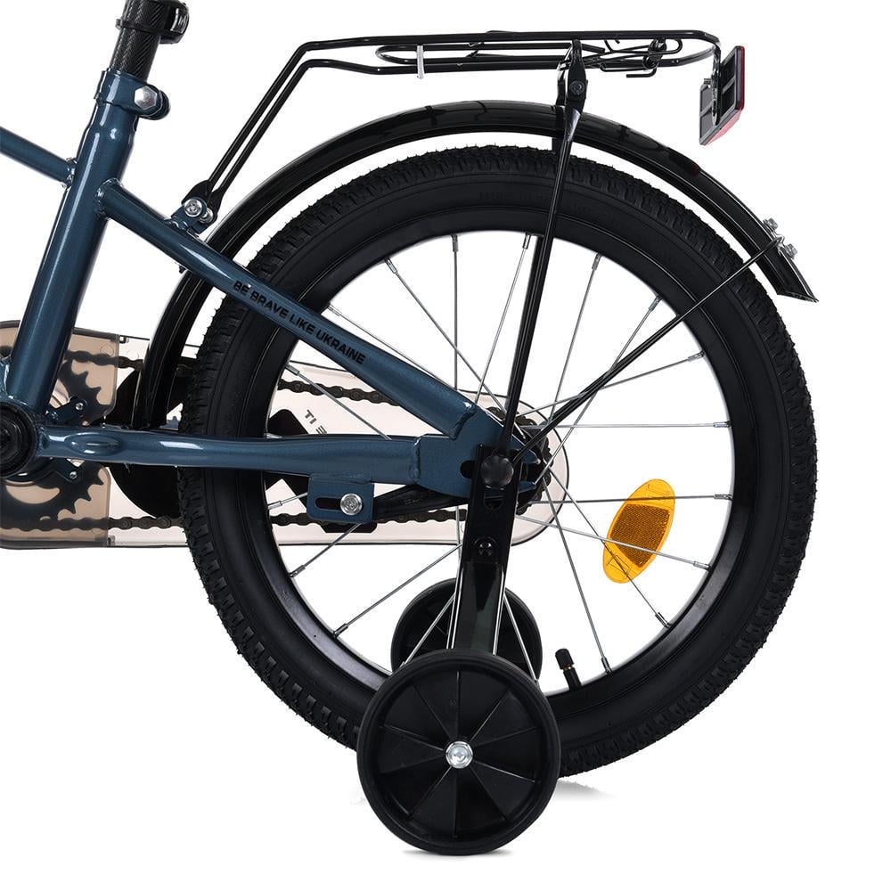 Дитячий велосипед PROF1 Brave 18" з багажником Хакі - фото 6 Дитячий велосипед PROF1 Brave 18" з багажником Хакі - фото 6