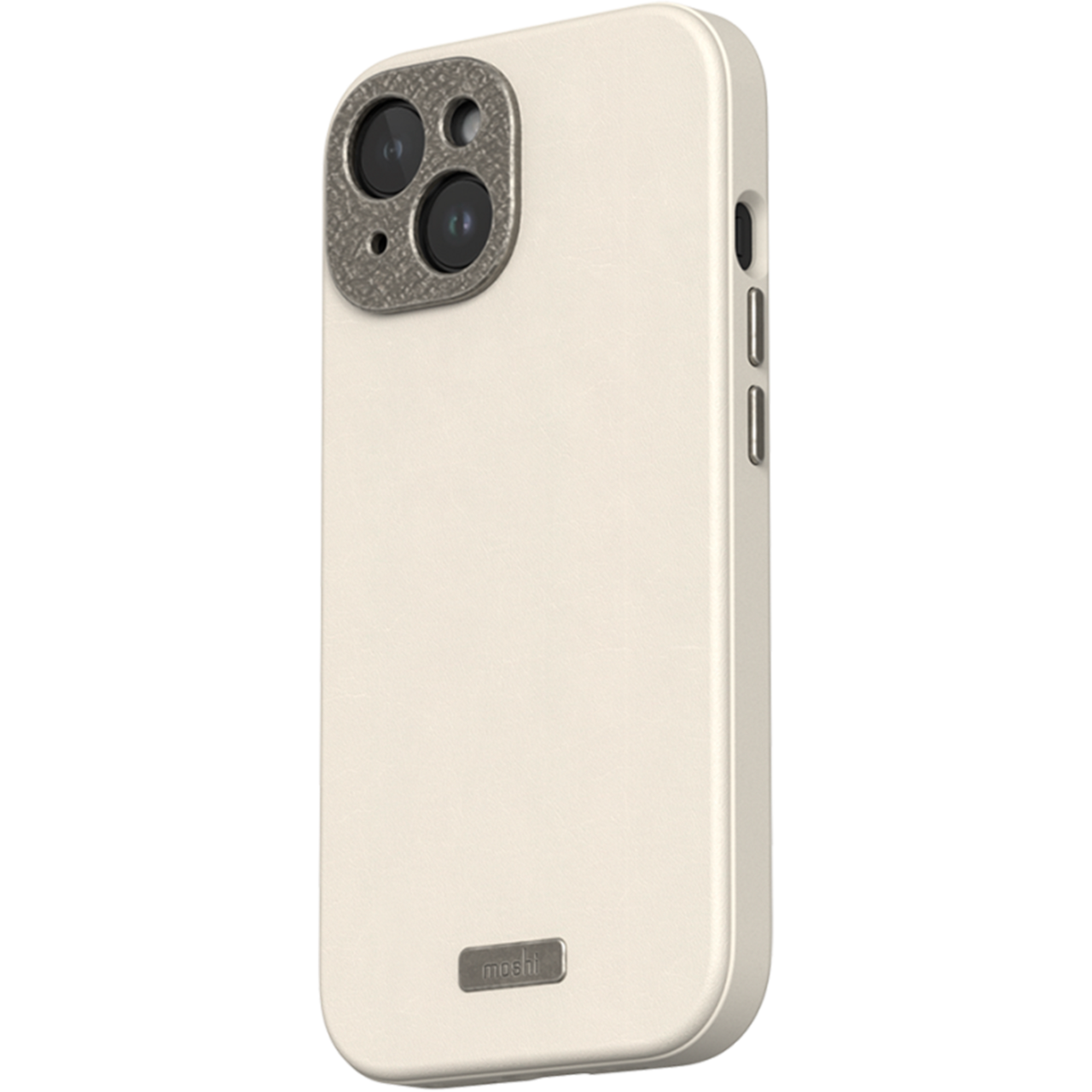 Чехол накладка Moshi Napa Slim Hardshell Case with MagSafe for iPhone 15, Eggnog White (99MO231109)