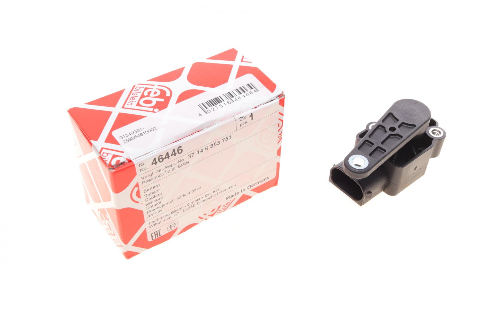 Датчик FEBI BILSTEIN регулировки угла наклона фар BMW 3 E90/5 E60/X5 E70/X6 E71 04-15 (46446)