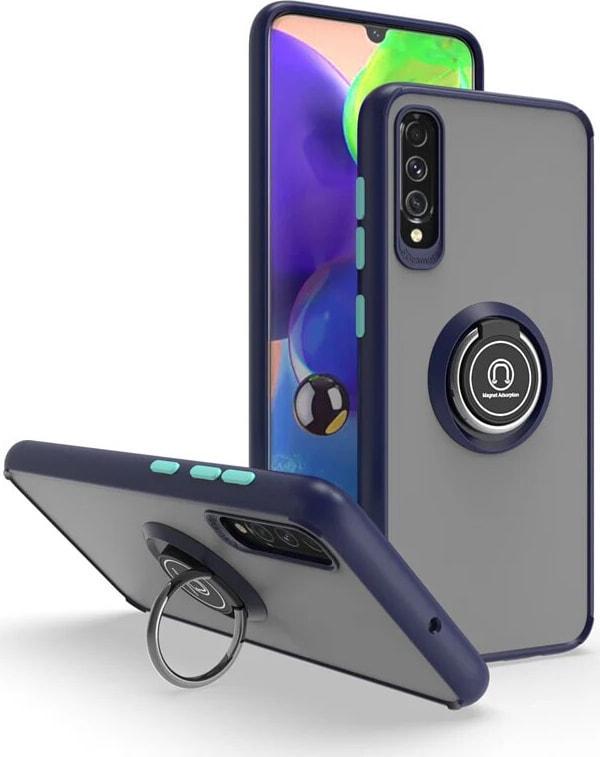 Защитный чехол MatteLuxe Samsung Galaxy A30s A307 (с кольцом) Blue (34091-28)