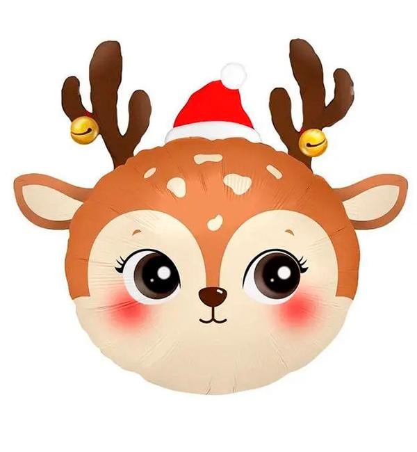 Воздушный шар Олененок в шапочке 61х58 см (10551)