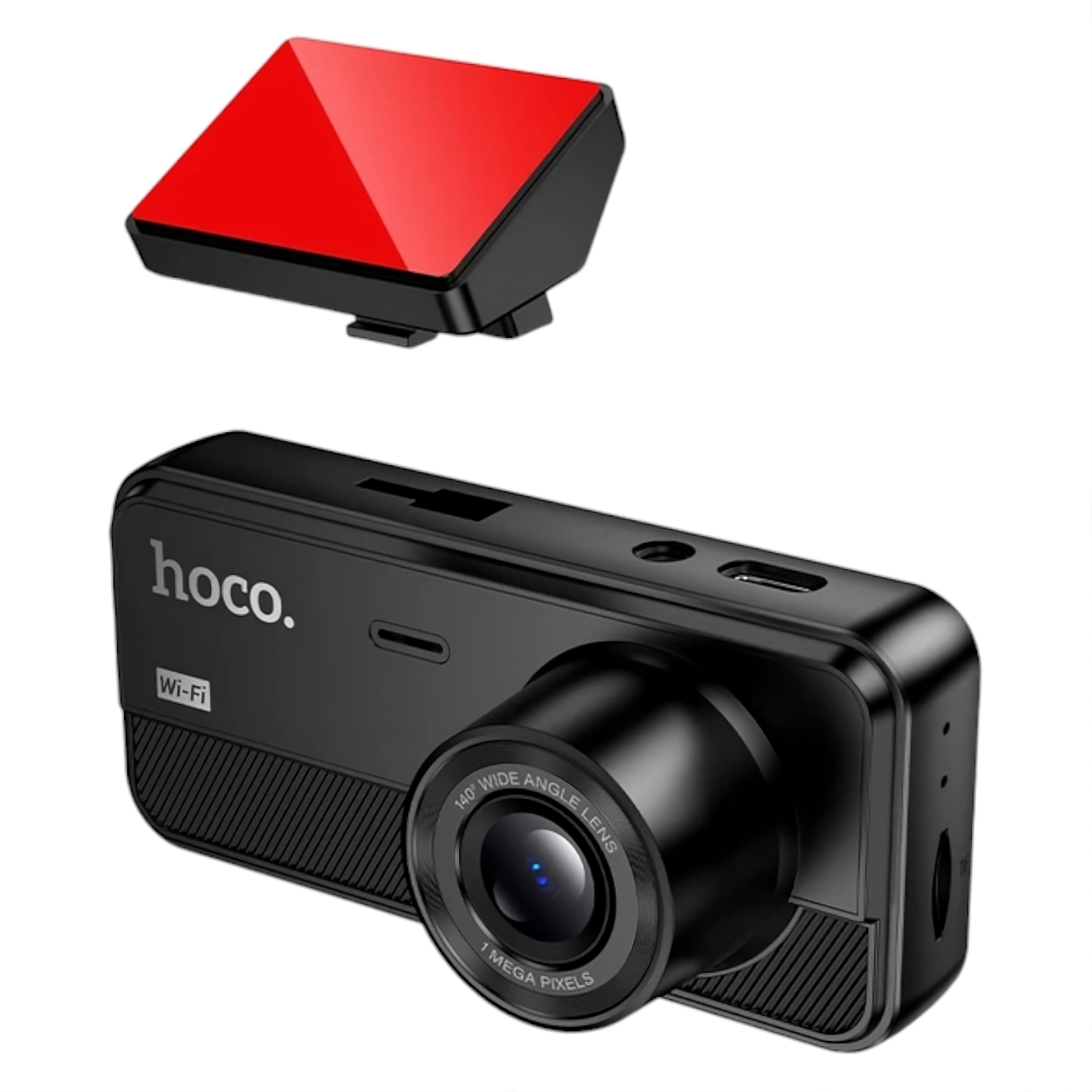 Відеореєстратор автомобільний Hoco DV15 з трьома камерами Wi-Fi 720p IPS 2" Чорний (30827552) - фото 3 Відеореєстратор автомобільний Hoco DV15 з трьома камерами Wi-Fi 720p IPS 2" Чорний (30827552) - фото 3