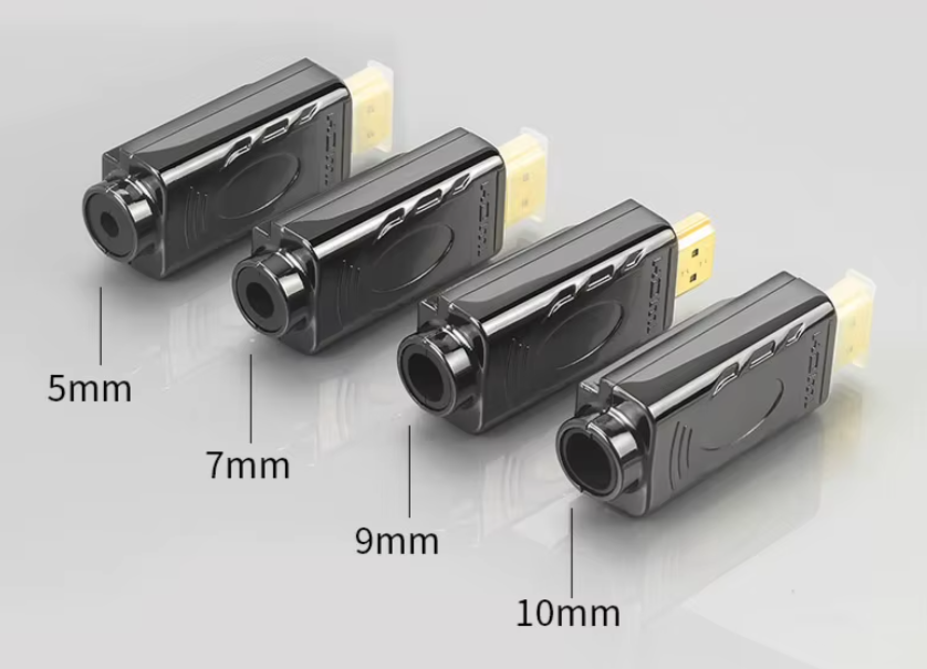 Конектор розбірний HDMI 19-контактний із друкованою платою силуміновий корпус 5-10 мм Золотий (000047745) - фото 8