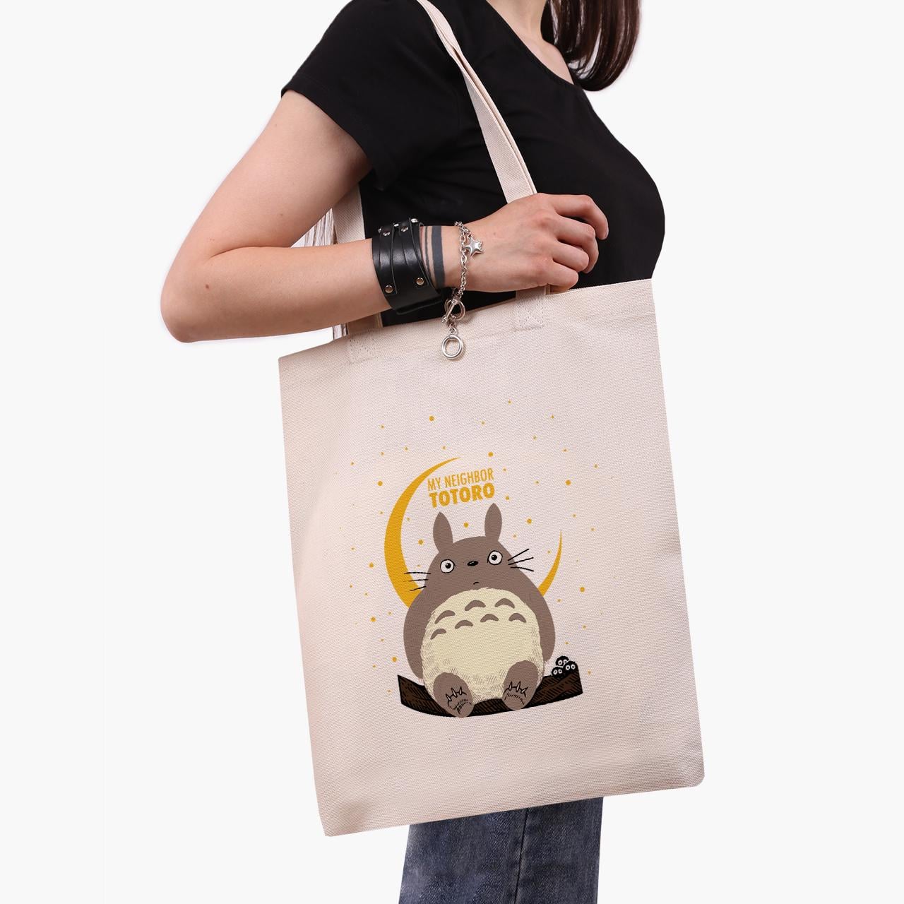 Эко сумка шоппер My Neighbor Totoro 41x35 см Бежевый (9227-2657-WT)