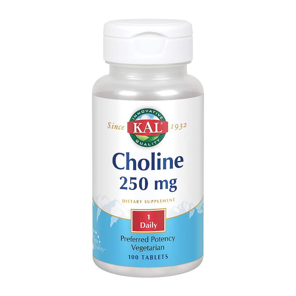 Холин KAL Choline 125 mg 100 таблеток