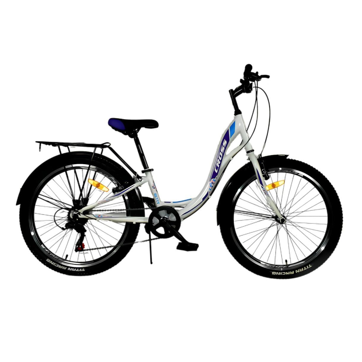 Велосипед Cross Betty 24 "11" Білий/Фіолетовий (95)