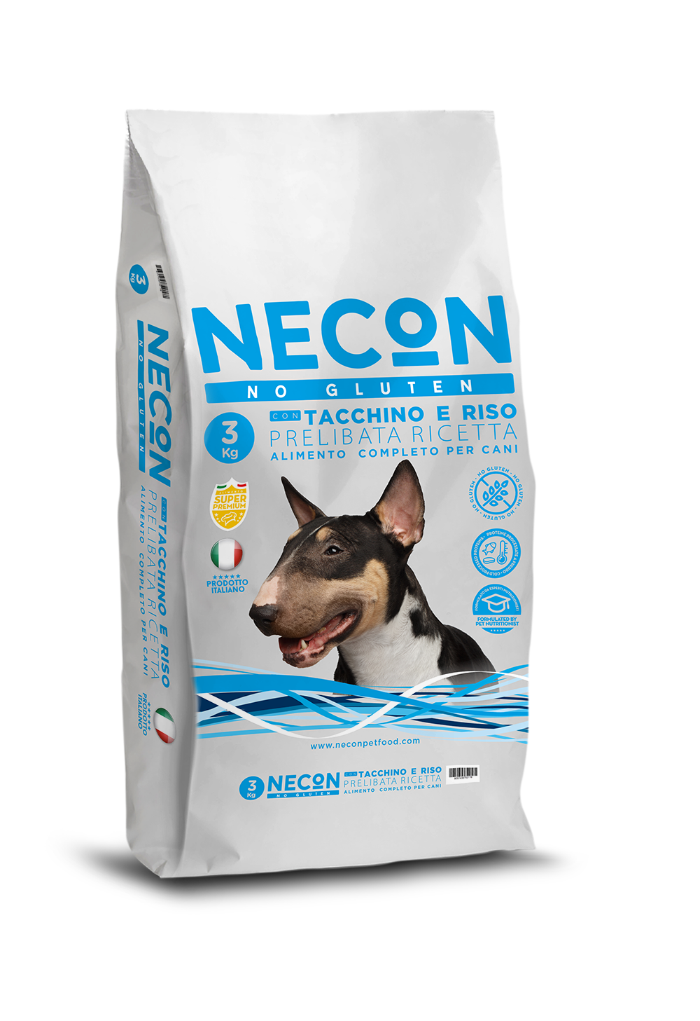 Сухой корм для собак Necon No Gluten Turkey and Rice 3 кг (NECN12)