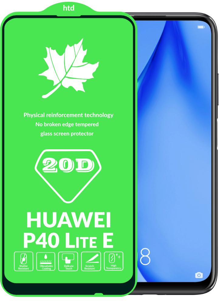Защитное стекло 20D Glass для Huawei P40 Lite E большой радиус (15790)