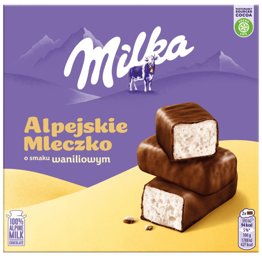 Конфеты птичье молоко Milka Alpine Vanilla Milk 330 г (2859560973)