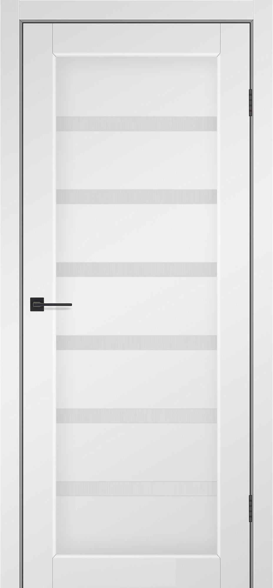 Двери Bristol мат PP со стеклом 2000х700 мм Сатин/Серый