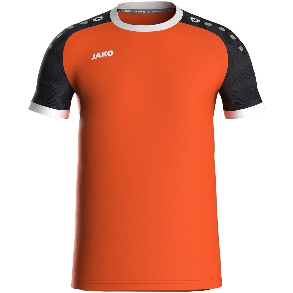 Футболка джерси Jako ICONIC S/S 4224-351 2XL Оранжево-серо-белый (44884-55)