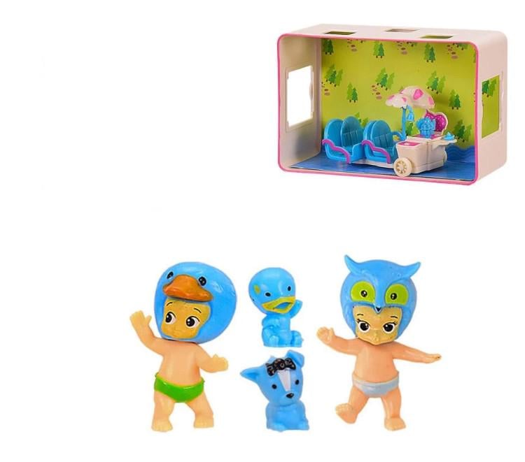 Набор METR+ TwoZies 4 фигурки на планшетке Желтый IG-173-N-610