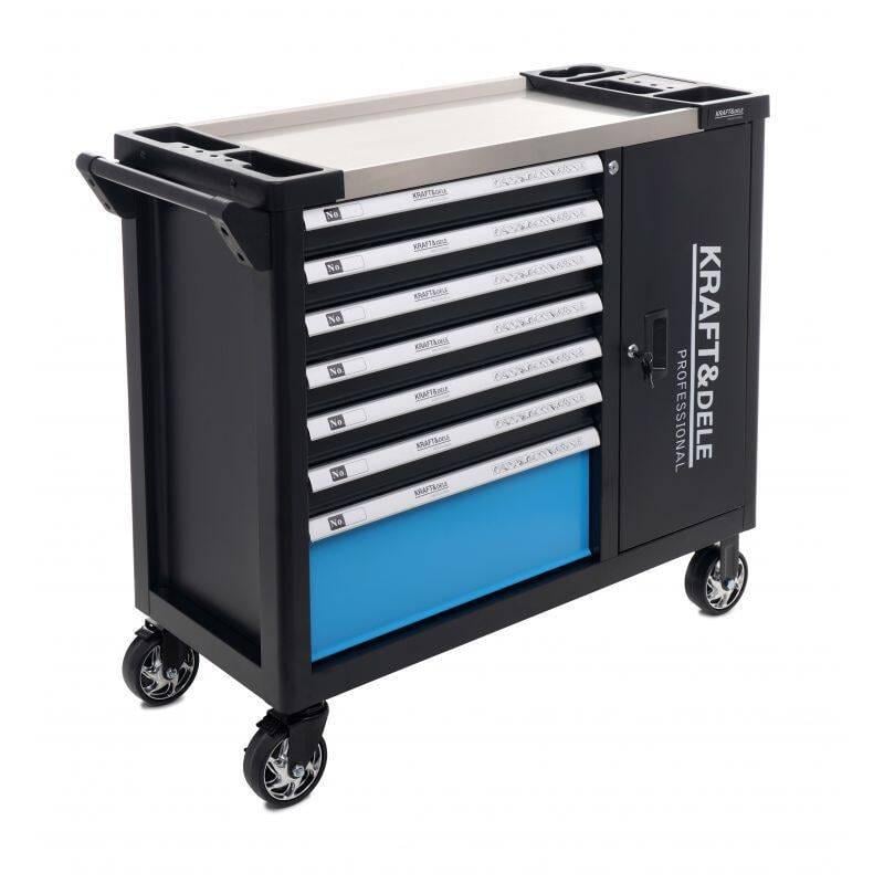 Візок з інструментами Kraft&Dele KD1069 2529606531 сталевий 309 шт. 7 ящиків Візок з інструментами Kraft&Dele KD1069 2529606531 сталевий 309 шт. 7 ящиків
