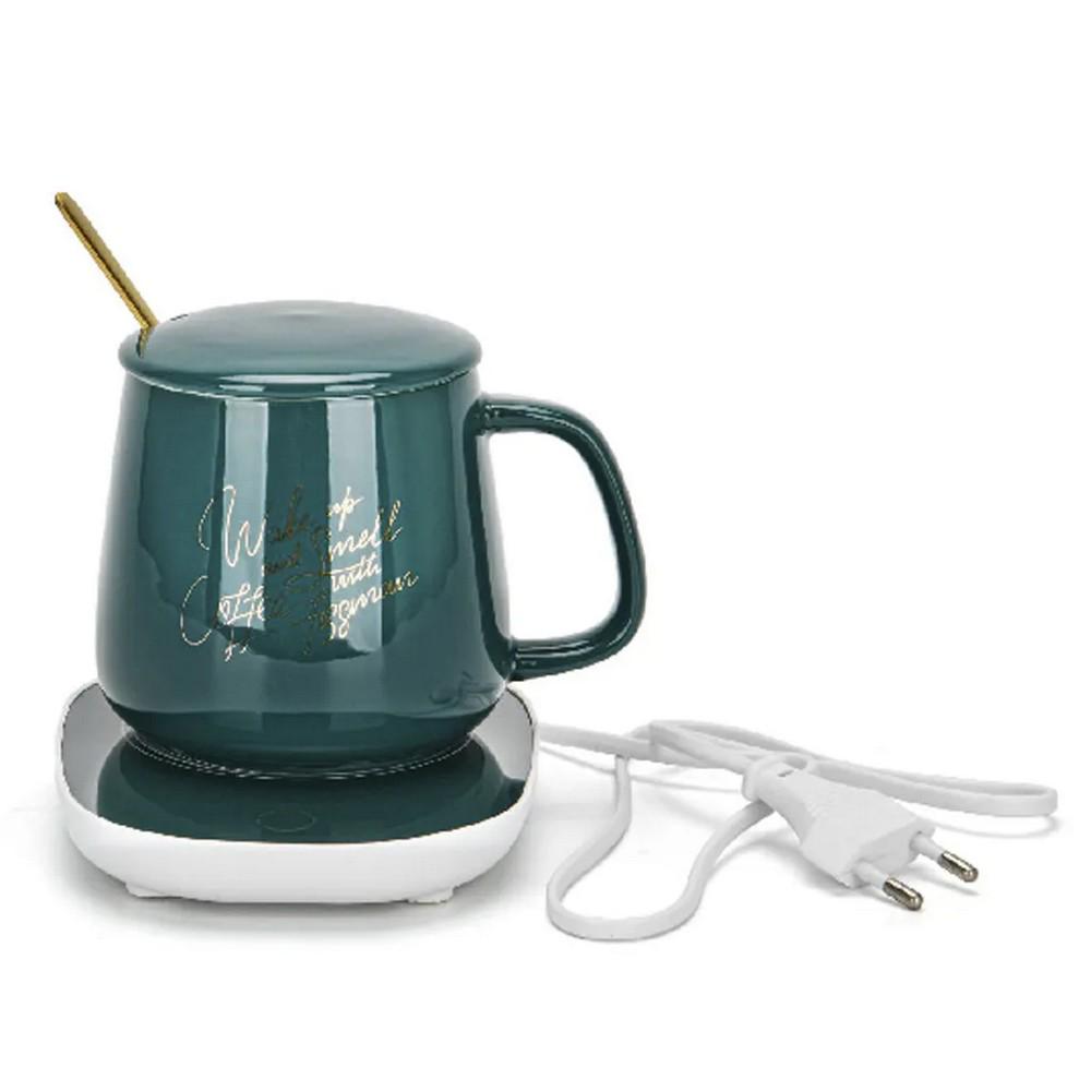 Кухоль з підігрівом Fissman 350 мл Зелений (6100)