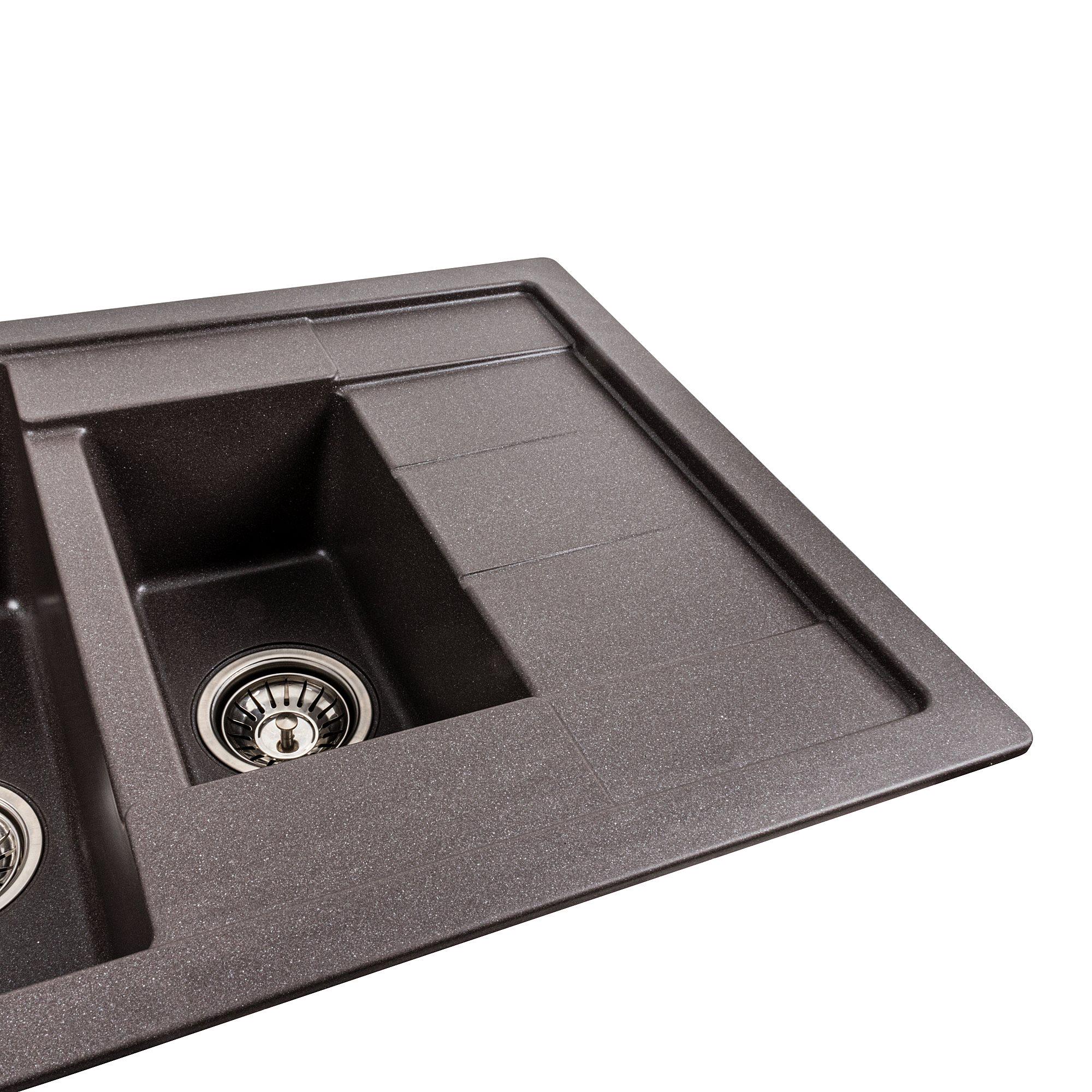 Мийка гранітна для кухні Platinum 7850W TOSKANA матова Гренадін - фото 3