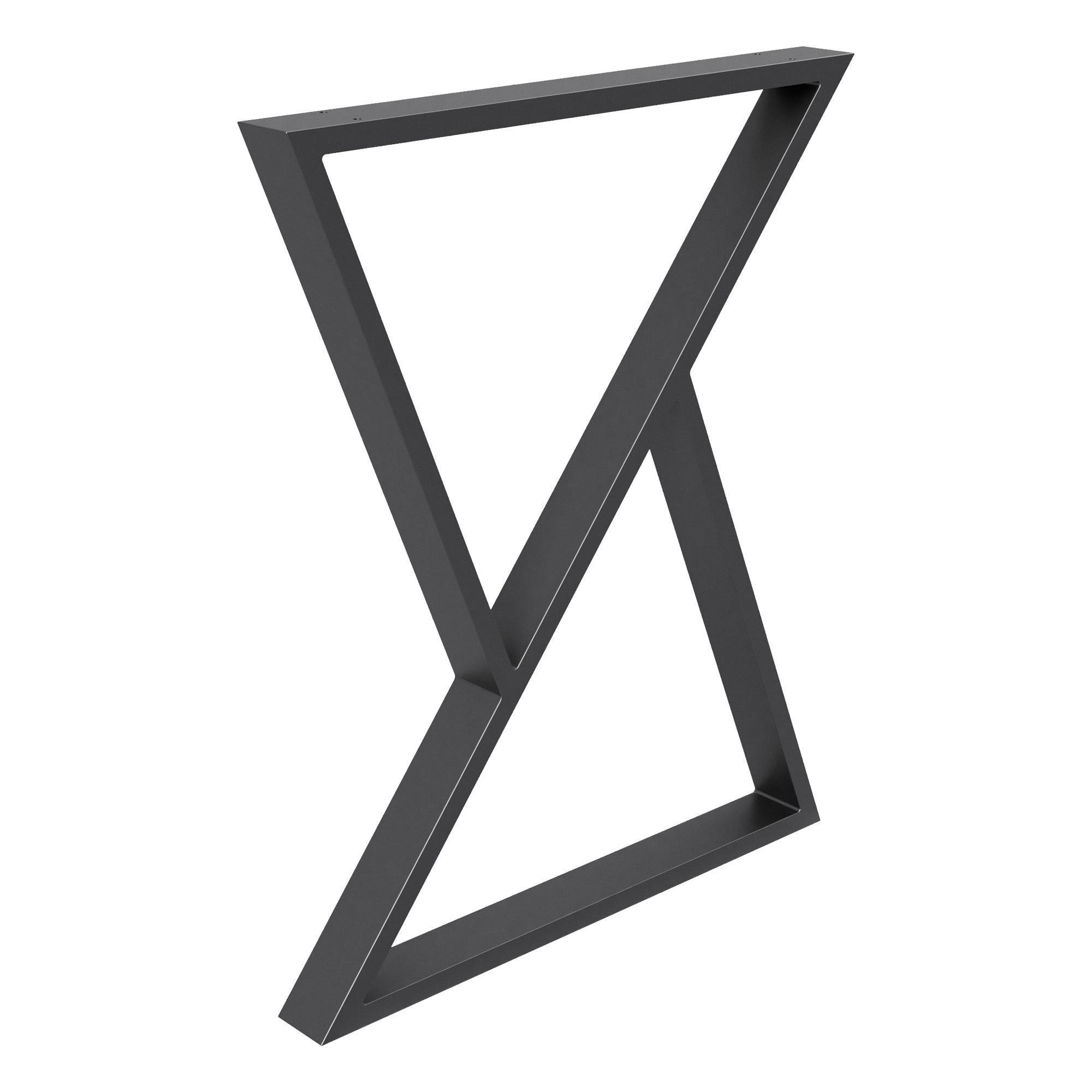 Опора для столу з металу 600х60 мм H 730 мм Чорний (1076) Опора для столу з металу 600х60 мм H 730 мм Чорний (1076)