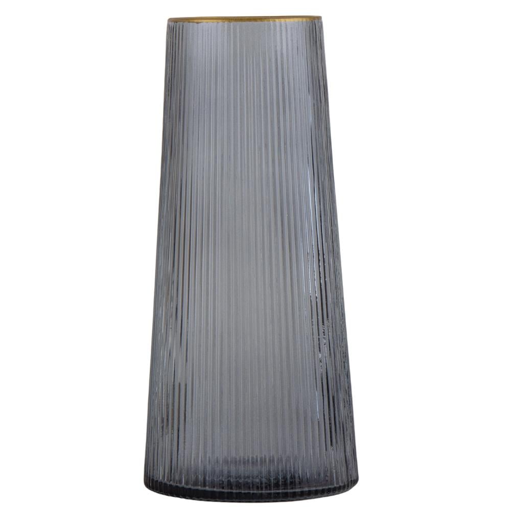 Ваза стеклянная Elisey Амфора 21,5 см Серый (9049-005)