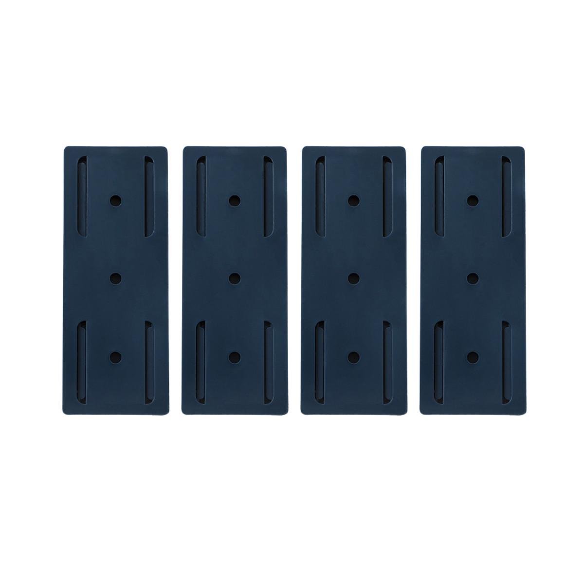 Держатели универсальные SocketFlix для удлинителей/пультов на клеевой основе 4 шт. Синий (1226)