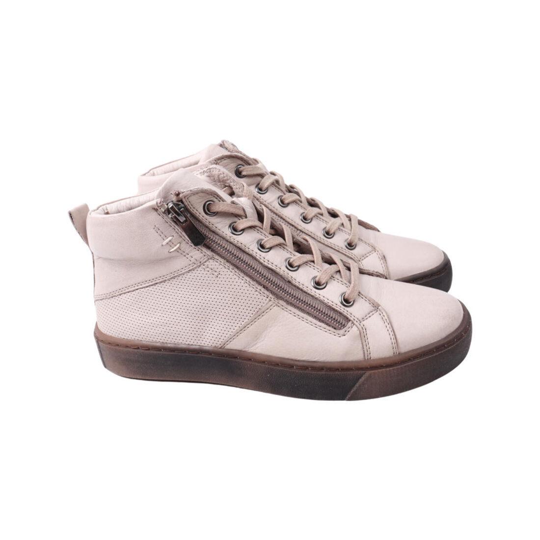 Кеды женские Gossi из кожи Серый (82-21DHC 38)