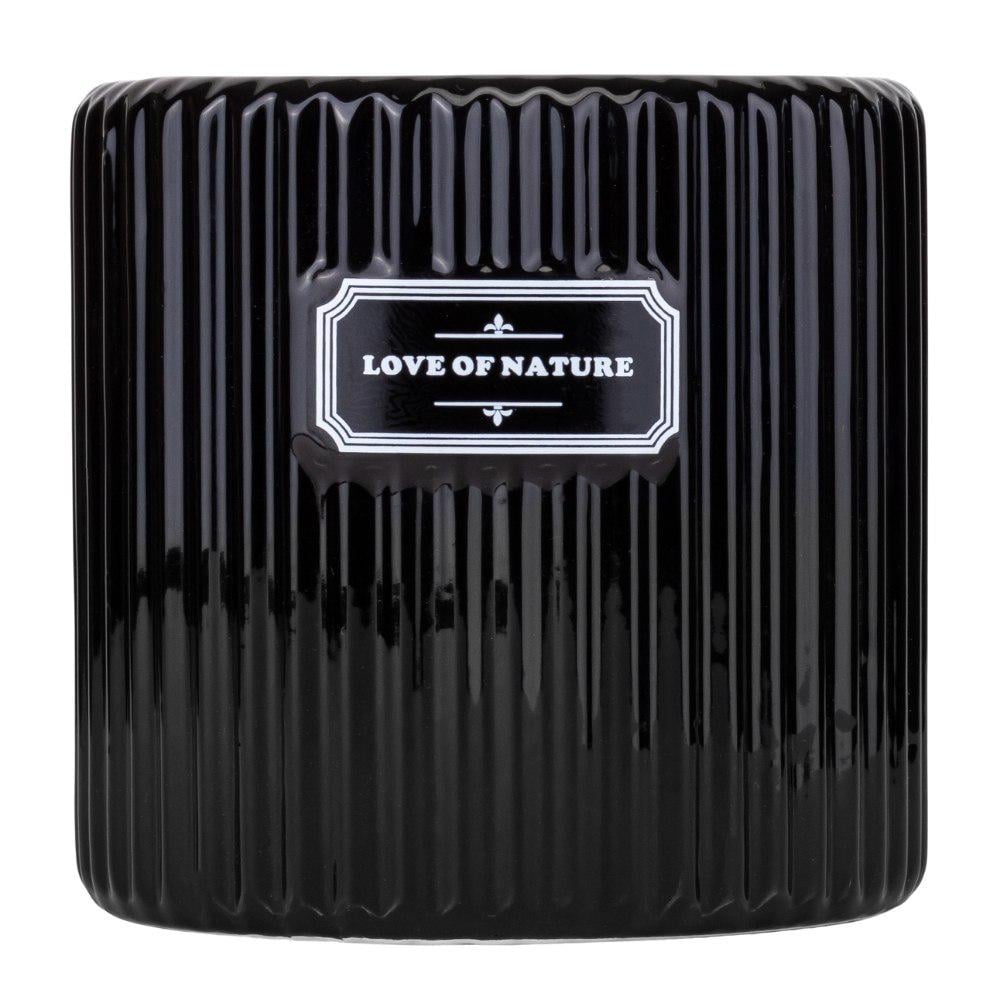 Кашпо Love of nature 14х14 см Чорний (9154-002)