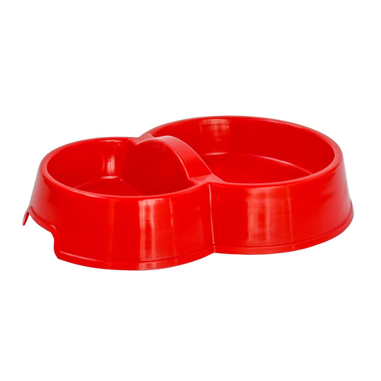 Миска двойная для животных восьмерка большая №3 Красный (2470732285) - фото 1 Миска двойная для животных восьмерка большая №3 Красный (2470732285) - фото 1