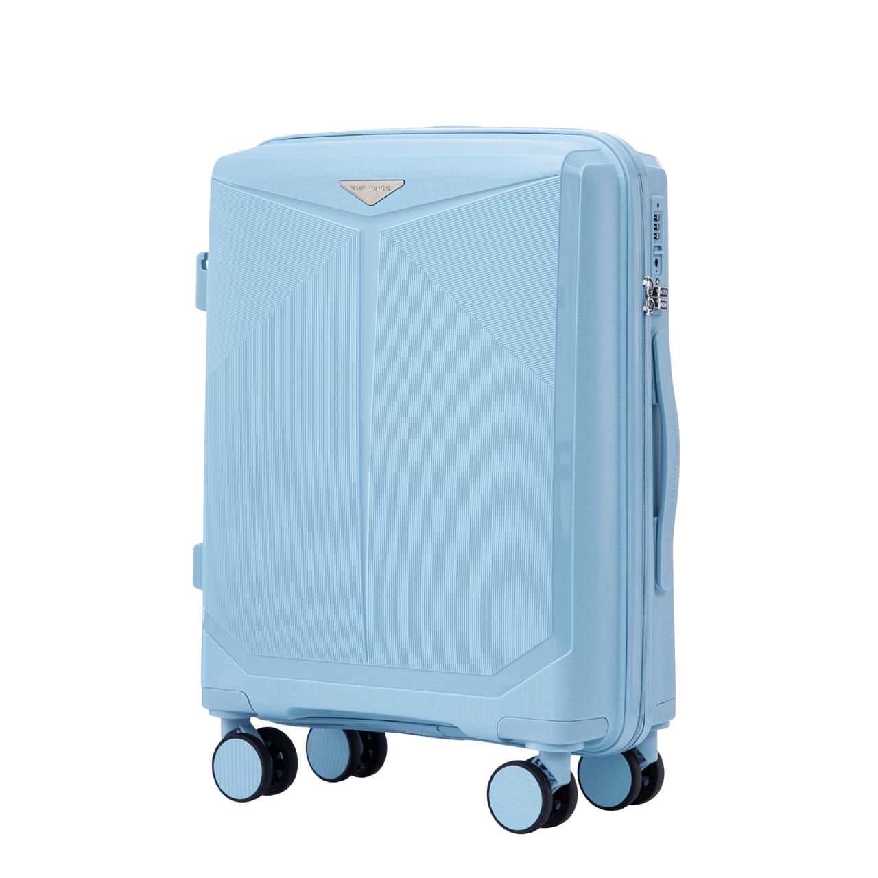 Чемодан Wings COCKATIEL средний Голубой (CKT01-M-LightBlue) - фото 1 Чемодан Wings COCKATIEL средний Голубой (CKT01-M-LightBlue) - фото 1