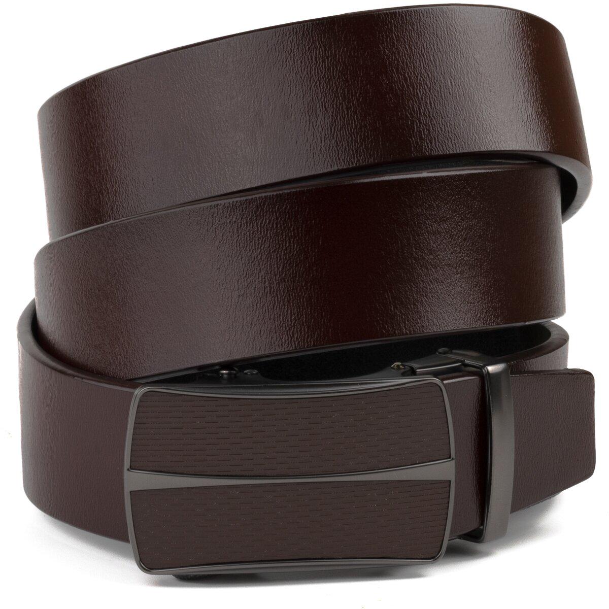 Ремень мужской Vintage 20305 с автоматической пряжкой Коричневый