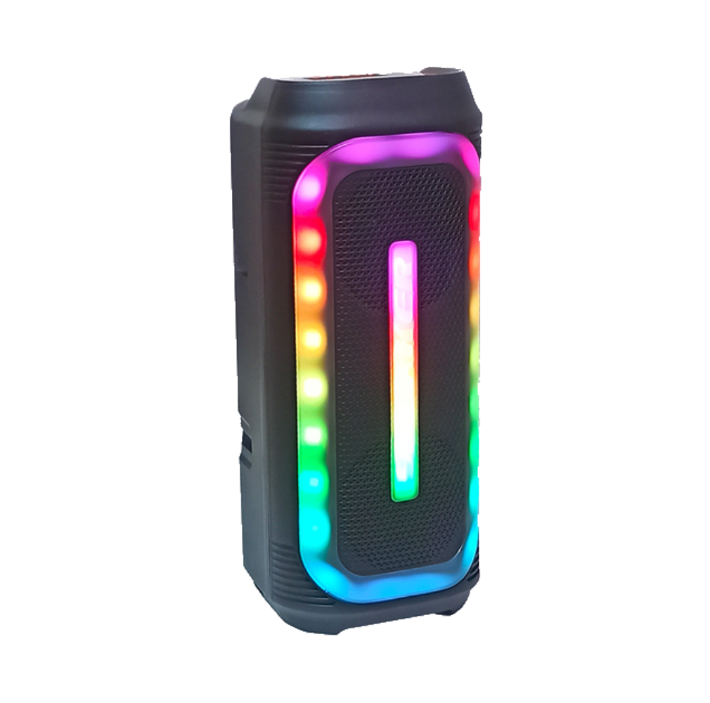 Колонка портативная Wsjar E-4107 Bluetooth 5.0 с RGB подсветкой 20W (4107)