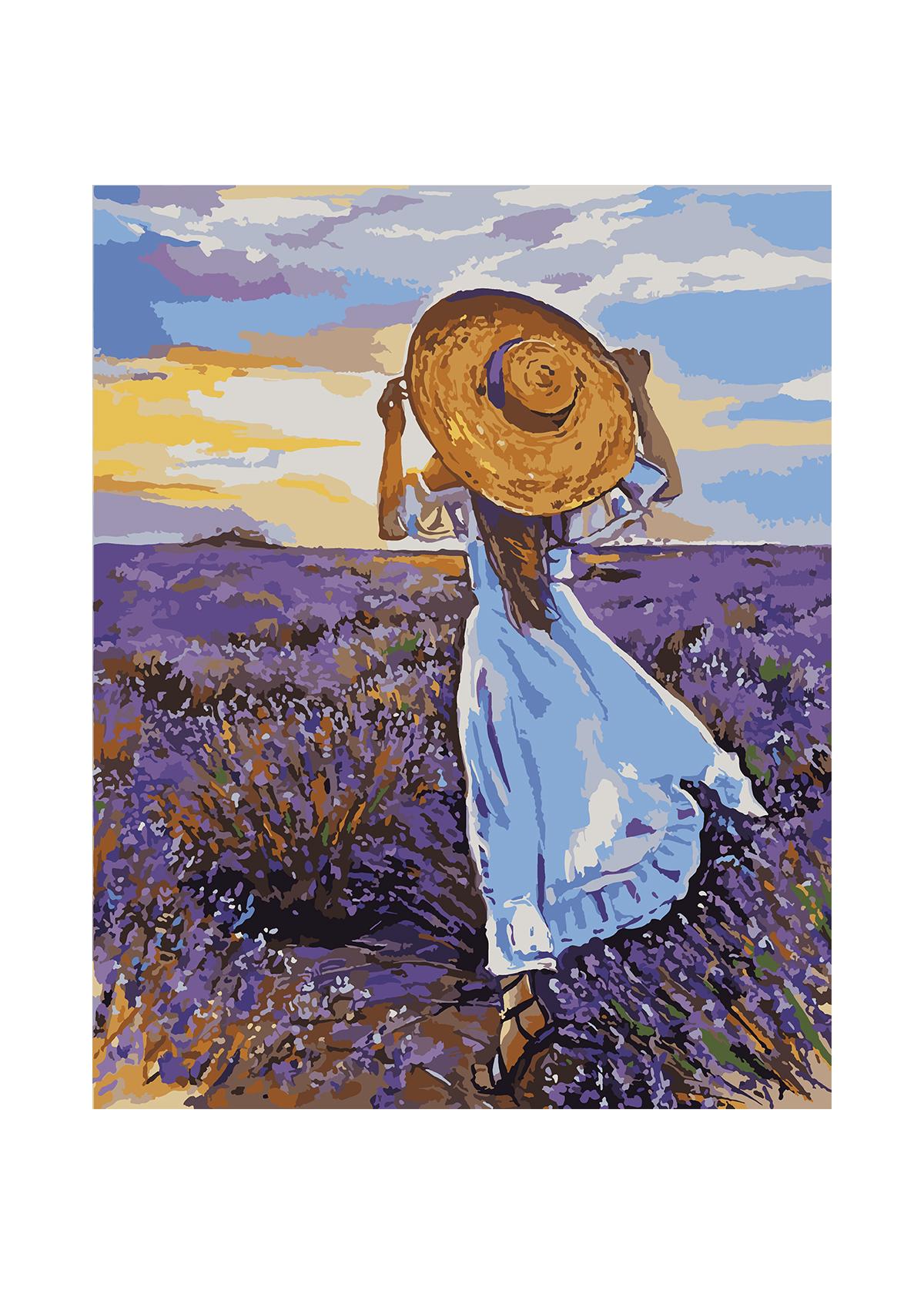 Картина за номерами Santi Дівчина у лаванді 40х50 см (954757)